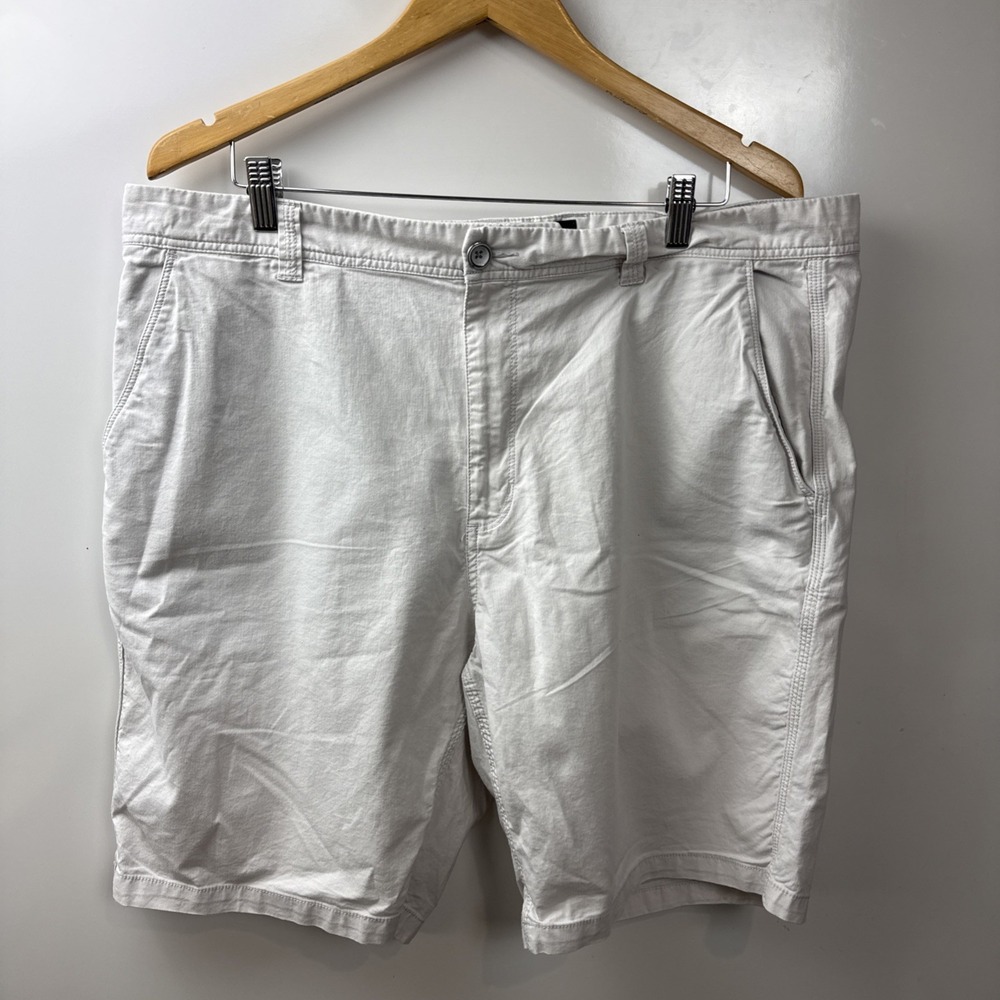 Rodd & Gunn Mens 40 Beige Cotton Blend Stretch Flat Front Chino Shorts Original